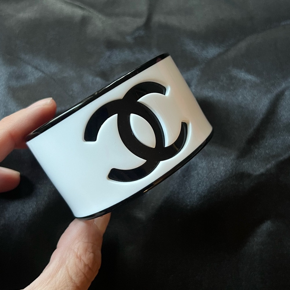 Authentic Chanel Logo Cuff